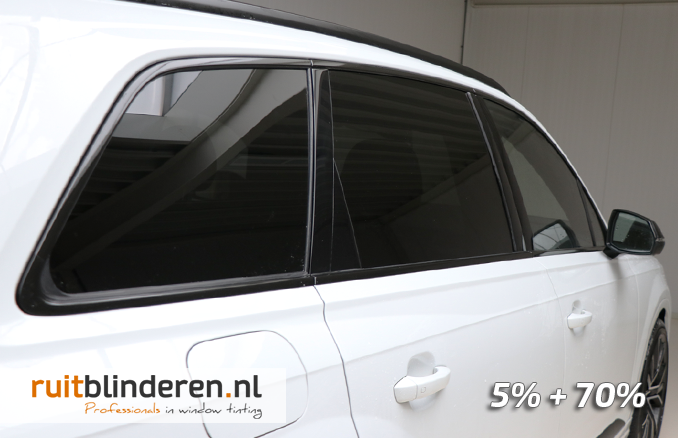 Audi Q7 – 5% + 70% lichtdoorlatend & achterlichten gesmoked